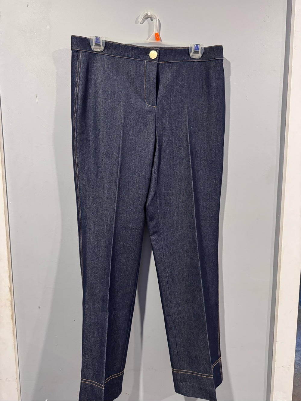 Women's Dark Indigo Wide-Leg Jeans - Tailored Flare
